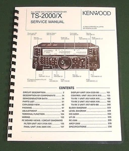 Kenwood TS-2000 Instrukcja serwisowa: 11"X17" Schematy kolorów i plastikowe pokrowce - Zdjęcie 1 z 1