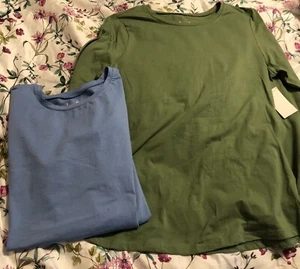 Women's Aveto Plus Size Long Sleeve Shirts Lot of 2 NWT 1X - Picture 1 of 1