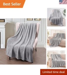Luxurious 300GSM Flannel Throw Blanket - Stylish and Versatile Home Accent - Picture 1 of 10