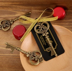 50pcs/lot Vintage Wedding Souvenirs Rustic Metal Bottle Opener for Guest Favors - Picture 1 of 10