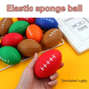 Pu Foam Solid Rugby Grip Ball For Release And Pressure Relief, Football Toy B FT - Picture 1 of 18
