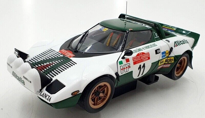 Kyosho Lancia Stratos HF #11 Waldegard winner Rally San Remo 1975 1/18 08130B