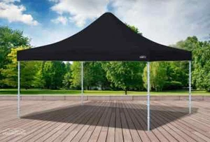 Faltpavillon Faltzelt Pavillon 4x4 Schwarz Gartenzelt Klappzelt Wasserdicht - Bild 1 von 9