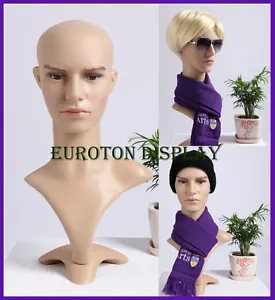 MD Eurotondisplay Dekokopf Perückenkopf Schaufensterpuppe Mannequin männlich - Bild 1 von 3