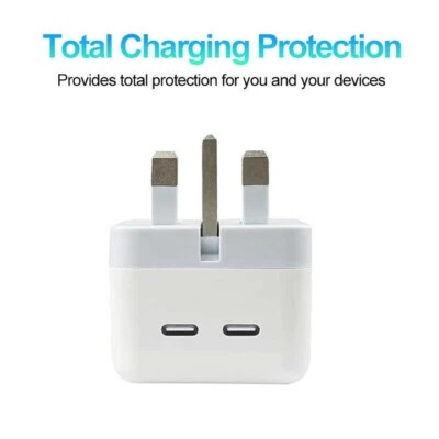 Genuine CE White Wall Charger Plug USB Type-C For Apple iPhone iPad - Image 1 of 4