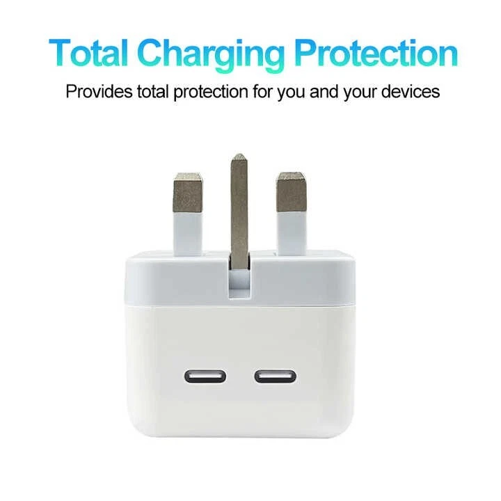 Genuine CE White Wall Charger Plug USB Type-C For Apple iPhone iPad - Image 1 of 4