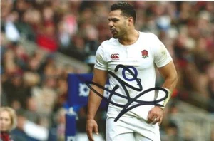 ENGLAND & WORCESTER WARRIORS RUGBY UNION: BEN TE'O SIGNED 6x4 ACTION PHOTO+COA - Picture 1 of 1