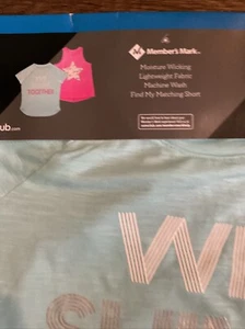 Member's Mark Girl's 2-Pack Moisture Wicking Lightweight Active Tees Size 10/12 - Picture 1 of 3
