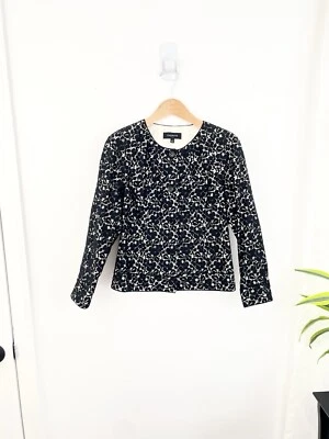 Chaqueta Blazer Formal Talbots 2 Negra Floral Encaje Mujer’s Talla 2  Foto 1 de 4