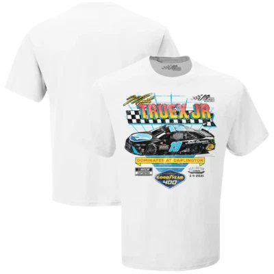 Martin Truex Jr #19 Auto Owners 2021 NASCAR Darlington Win BRAND NEW TShirt XL - Image 1 of 4