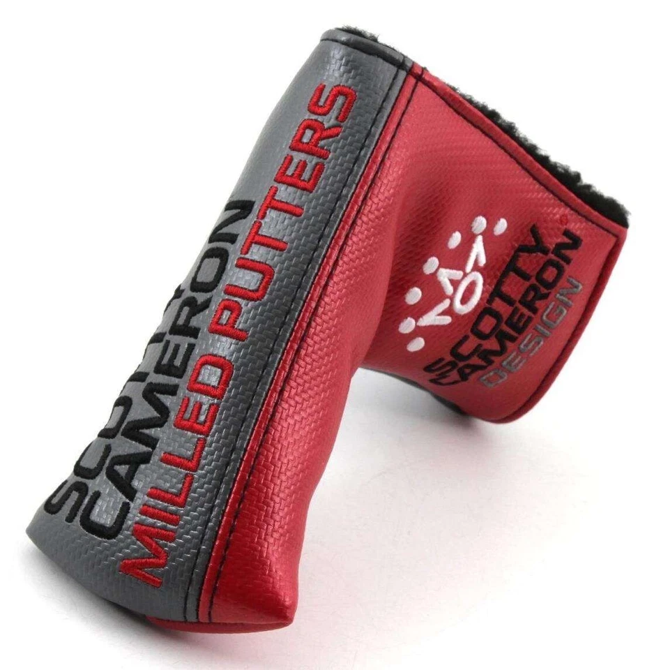 SCOTTY CAMERON Original Scotty Cameroon Putter Head Cover Putter Haube Red/ Silver