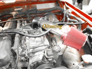 Black Red Air Intake Kit Filter For 1991-1995 Jeep Wrangler 2.5L L4 4.0L I6 Long - Picture 1 of 1