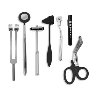 7 pcs Neurological Percussion Set, Reflex Taylor Buck Hammer Pinwheel Diagnos... - Picture 1 of 8