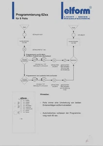elform Regeltechnik # Bedienungsanleitung # Programmierung # 8 Seiten # deutsch - Bild 1 von 1