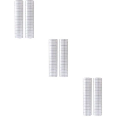 6 Pack Transfer Tape Vinyl Tape Roll with Blue Alignment Mesh Application Tape - Image 1 of 4