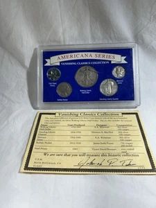 Moneda de Plata Vintage Serie Americana Colección Clásicos Desaparecidos Con Certificado de Autenticidad - Imagen 1 de 5