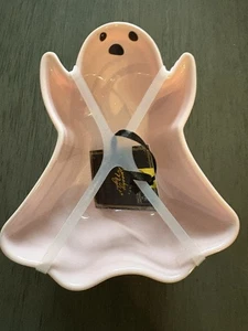 Shabby Chic Pink Ghost Halloween Juego De Cuatro Cuencos Pequeños Nueces/Dulces/Condimentos Nuevo Con Etiquetas - Imagen 1 de 3