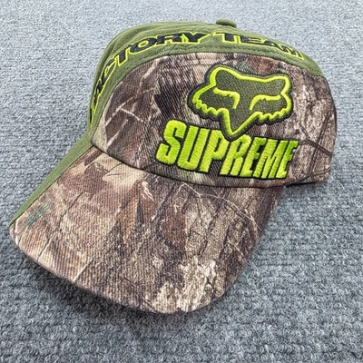 Gorra de béisbol Supreme Fox Racing Factory Team camuflada verde amarilla Foto 1 de 4