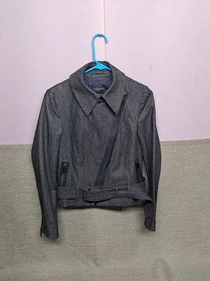 Burberry London классический джинсовой ткани подпоясанный молнии Куртка Пальто женский размер 8 - Изображение 1 из 4