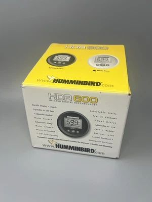 Humminbird HDR 600 In-dash Digital Depthsounder w/ Transducer NIB Complete WHITE - Image 1 of 4