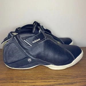 Raro De Colección Adidas TMAC 4 2004 Negro Blanco Tracy McGrady Tenis Zapatos Talla 9 - Imagen 1 de 8