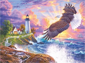 Roseart - Puzzle Collector- the Guiding Light - 1000 Piece Jigsaw Puzzle SEALED - Picture 1 of 12
