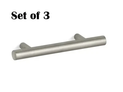 Juego de 3 tiradores de gabinete de barra Kohler Purist 3 en C a C K-14485-BN níquel cepillado Foto 1 de 2