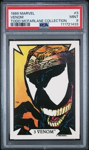 1989 Marvel Todd McFarlane Collection #4 Venom Rookie Card PSA 9 Mint - Picture 1 of 2