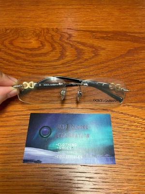 NUEVO DOLCE & GABBANA Marco de Gafas DG1150 765 Negro Mármol Blanco 51-16-130 Foto 1 de 4