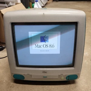 1988 Apple iMac G3 M4984 Bondi Blue Untested - Afbeelding 1 van 13