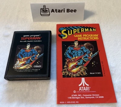 TESTED Superman W/Nice Manual VGC Picture Label (Atari 2600, 1979) - Video - Image 1 of 4
