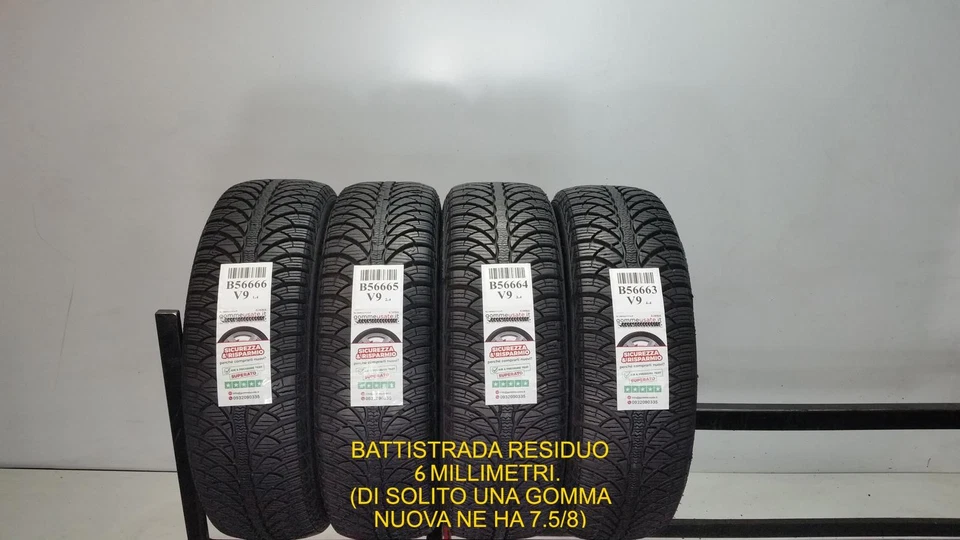 GOMME USATE  TERMICHE 185/60R15 88T FULDA KRISTALL MONTERO 3 PNEUMATICI B56666 - Bild 1 von 1