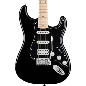 Squier FSR Affinity Stratocaster HSS, Maple Fingerboard, Black Pickguard, Black - Picture 1 of 10