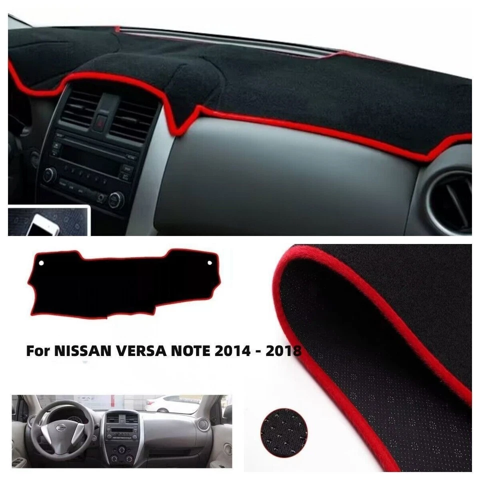 For NISSAN VERSA NOTE 2014-2018 Dashboard Cover Dashmat Dash Anti-Glare Mat Pad Foto 1 de 4