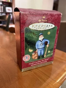 Hallmark University of NC North Carolina Keepsake Ornament Santa Tar Heels - Picture 1 of 7