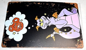 Letrero de hojalata Puff The Magic Dragon Think Of Mickey Mouse Pretzel tamaño 12"X8" NUEVO - Imagen 1 de 3