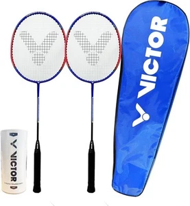 VICTOR Drive Pro Juego de Bádminton, 2 Raquetas con Volantes y Estuche de Transporte - Imagen 1 de 1