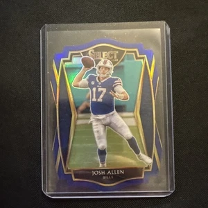 2020 Panini Select - Premier Level Josh Allen #121 Blue Prizm Die-Cut PWE - Foto 1 di 2