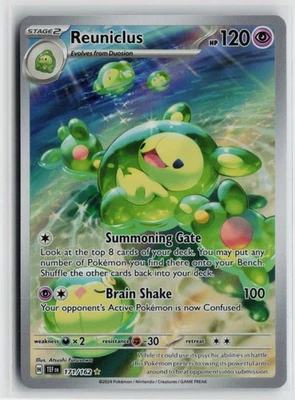 Pokemon Reuniclus - 171/162 171/162 SV05: Temporal Forces card Near Mint - Image 1 of 2