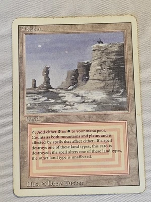 Plateau – Revised Edition – Dual Land – Vintage MTG – HP  - Image 1 of 4