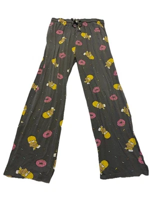 Simpsons пижамы брюки XL гостиной брюки Гомер Симпсон пончики карманы - Изображение 1 из 4