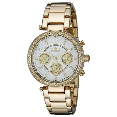 Reloj Mujer Invicta Ángel Cuarzo Oro Amarillo Acero Inoxidable Pulsera 21387 Foto 1 de 4
