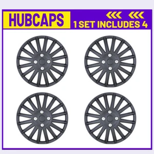 16" Set Of 4 Universal Wheel Rim Cover Hubcaps Snap On Car Truck SUV R16 MATTE - Picture 1 of 8