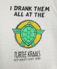 Vintage RARE 1988-90 I Drank Them All At Turtle Kraals Key West T-Shirt, SZ LG