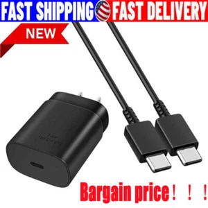 25W USB-C Super Fast Charging Power Adapter PD Type C Charger Block For Samsung - Picture 1 of 22