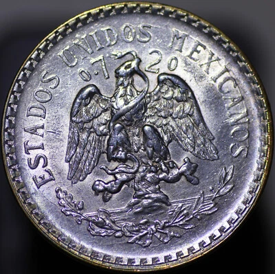 1925 M Mexicano 1 Peso Ch. BU Foto 1 de 4