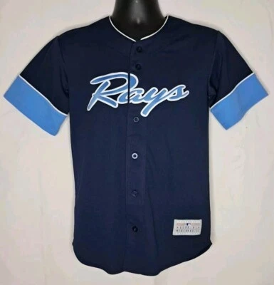 MLB Genuine Merchandise Tampa Bay Rays #3 Evan Longoria Blue Navy Sz Youth Large - Image 1 of 4