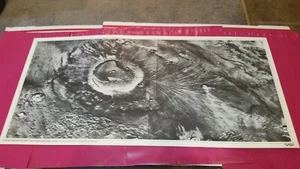 NASA JPL VIKING MARTIAN ANCIENT VOLCANO PANORAMIC photo  25" X 12" - Picture 1 of 5