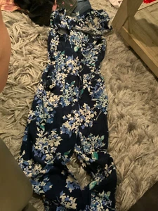 Girls Old Navy romper size L 10-12 sleeveless multicolor w/flowers - Picture 1 of 2