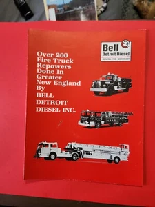1970's? BELL DETROIT DIESEL Brochure Repower New England Firetrucks - Picture 1 of 5